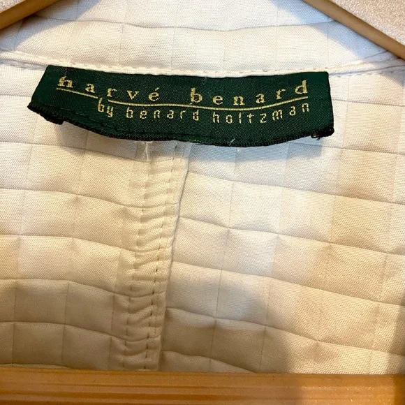 Harve Benard White Utility Jacket with Textured Design - Picture 4 of 6